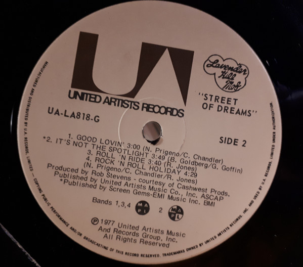Lavender Hill Mob - Street Of Dreams (LP, Album) (Mint (M)) - Image 3