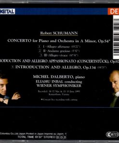 Alternative view of Robert Schumann, Michel Dalberto, Eliahu Inbal, Wiener Symphoniker - Piano Concerto In A Minor, Concertstück, Introduction And Allegro (CD, Album) (Near Mint (NM or M-))