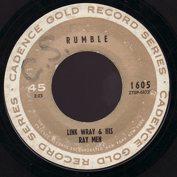 Ernie Englund / Link Wray And His Ray Men - Night Train / Rumble (7", Mono, Styrene) (Near Mint (NM or M-)) - Image 2