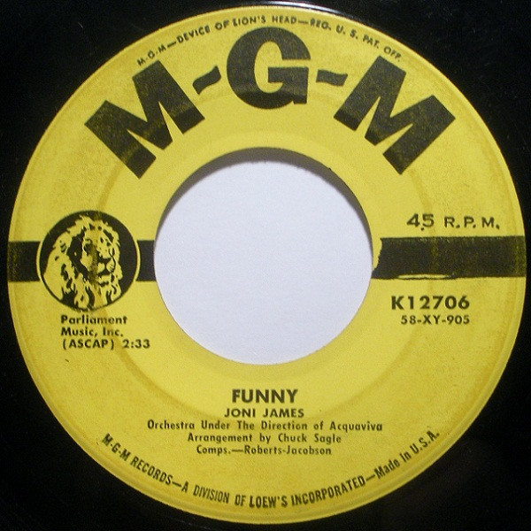 Joni James - There Goes My Heart / Funny (7") (Near Mint (NM or M-)) - Image 2