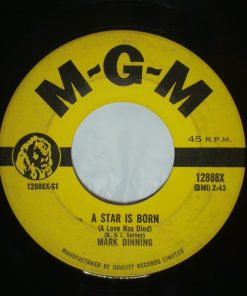 Mark Dinning - A Star Is Born (A Love Has Died) (7", Single, Promo) (Near Mint (NM or M-))