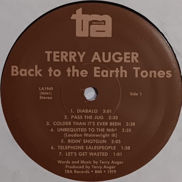 Terry Auger - Back To The Earth Tones (LP) (Mint (M)) - Image 3