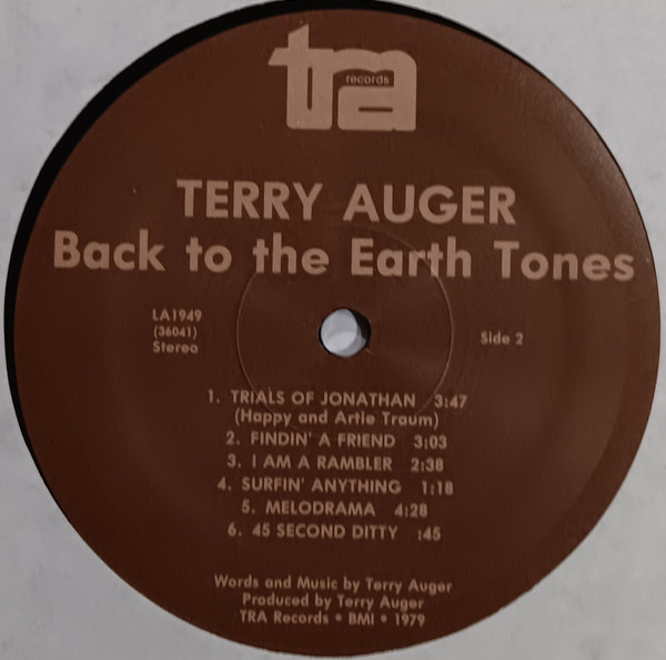 Terry Auger - Back To The Earth Tones (LP) (Mint (M)) - Image 4
