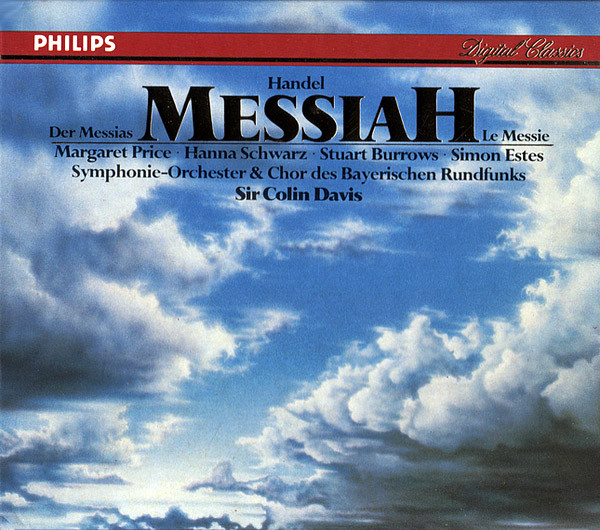 Georg Friedrich Händel / Margaret Price · Hanna Schwarz · Stuart Burrows · Simon Estes / Symphonie-Orchester Des Bayerischen Rundfunks & Chor Des Bayerischen Rundfunks, Sir Colin Davis - Messiah (3xCD) (Near Mint (NM or M-))
