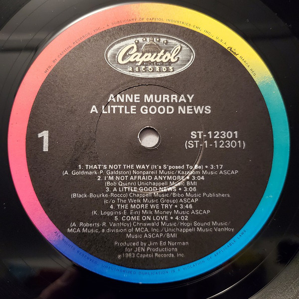 Anne Murray - A Little Good News (LP, Album, Jac) (Mint (M)) - Image 3