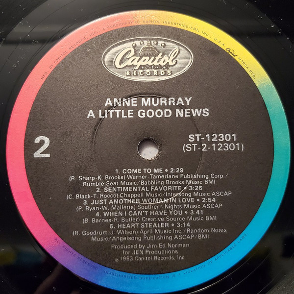 Anne Murray - A Little Good News (LP, Album, Jac) (Mint (M)) - Image 4