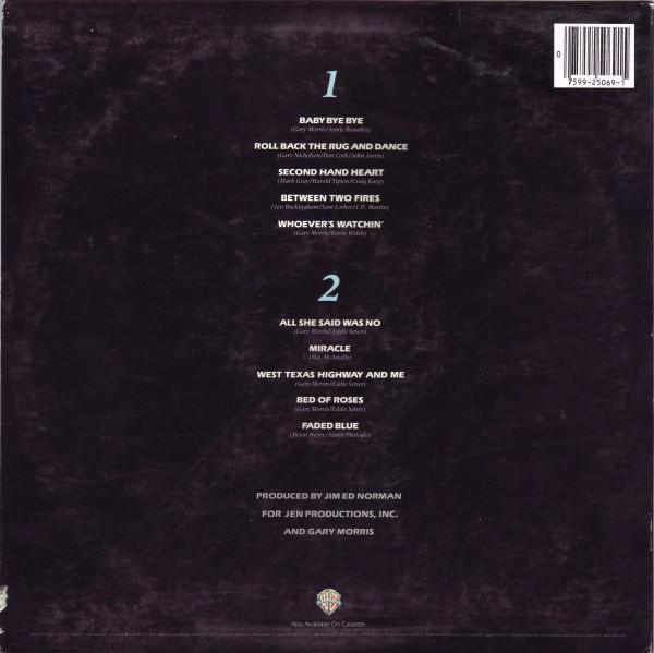 Gary Morris - Faded Blue (LP, Album) (Mint (M)) - Image 2