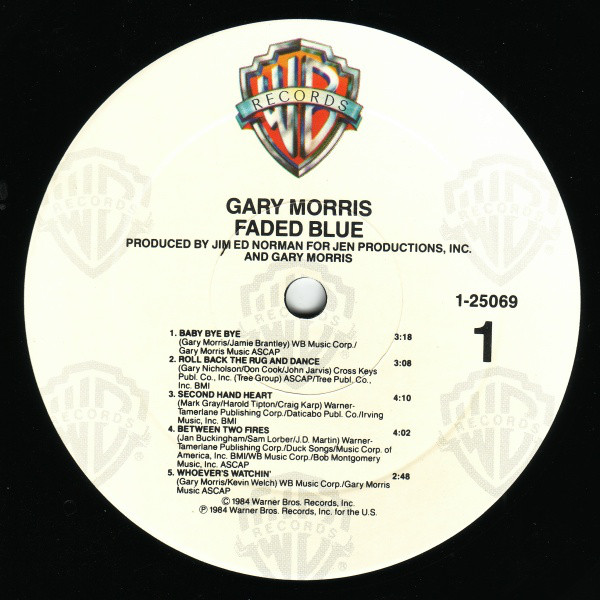 Gary Morris - Faded Blue (LP, Album) (Mint (M)) - Image 3