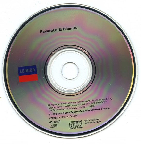 Pavarotti & Friends - Pavarotti & Friends (CD, Album, Club) (Near Mint (NM or M-)) - Image 3