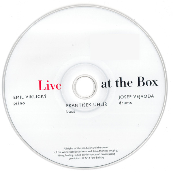 Emil Viklický, František Uhlíř, Josef Vejvoda - Live At The Box (CD, Album) (Near Mint (NM or M-)) - Image 3