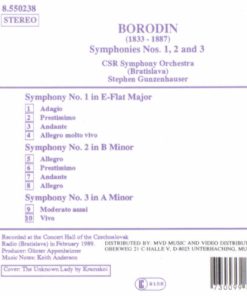 Alternative view of Alexander Borodin - Stephen Gunzenhauser, Slovak Radio Symphony Orchestra - Symphonies Nos. 1, 2, And 3 (CD, Album) (Near Mint (NM or M-))