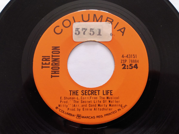 Teri Thornton - The Secret Life (7", Single) (Near Mint (NM or M-))