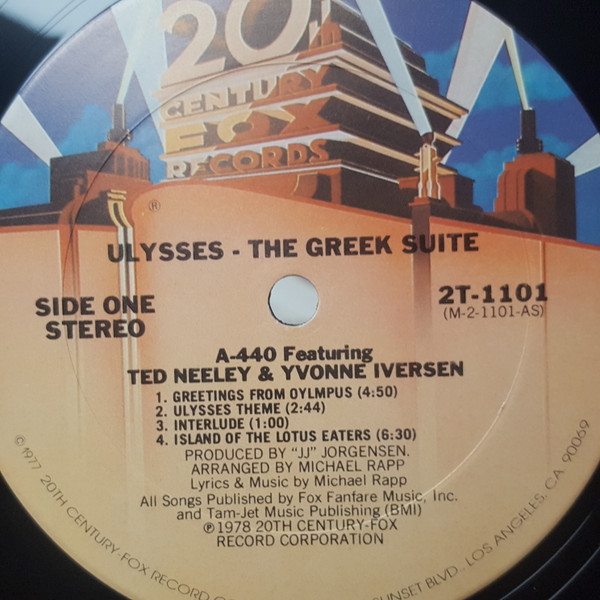 A-440 Feat. Ted Neeley & Yvonne Iversen - Ulysses: The Greek Suite (2xLP, Album, Gat) (Mint (M)) - Image 5