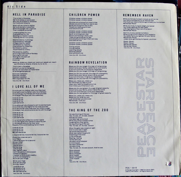 Yoko Ono - Starpeace (LP, Album) (Mint (M)) - Image 5