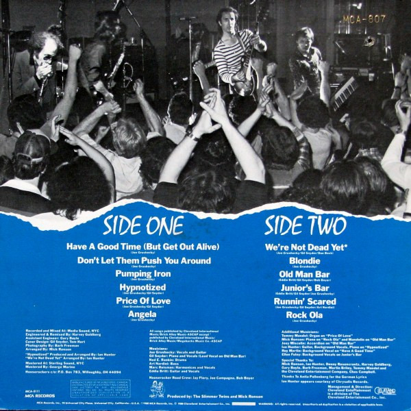 Iron City Houserockers - Have A Good Time (But Get Out Alive) (LP, Album) (Mint (M)) - Image 2