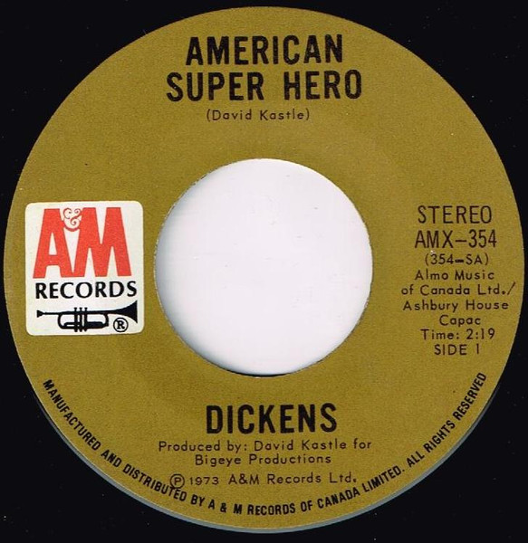Dickens (3) - American Super Hero (7", Single) (Near Mint (NM or M-))