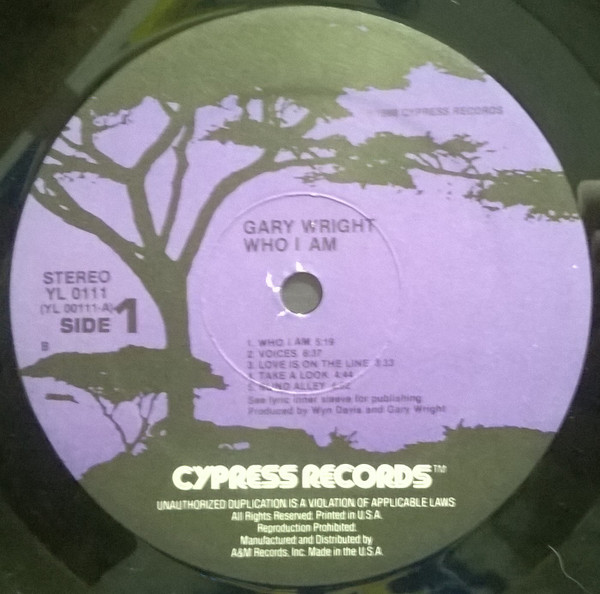 Gary Wright - Who I Am (LP, Album) (Mint (M)) - Image 3