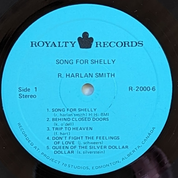 R. Harlan Smith - Song For Shelly (LP, Album) (Mint (M)) - Image 3