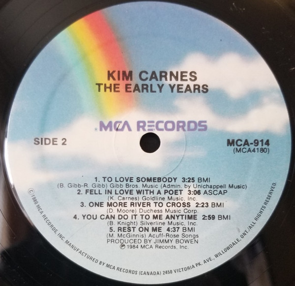 Kim Carnes - The Early Years (LP, Album, RE) (Mint (M)) - Image 4