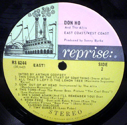 Don Ho And The Aliis - East Coast / West Coast (LP, Album) (Mint (M)) - Image 3