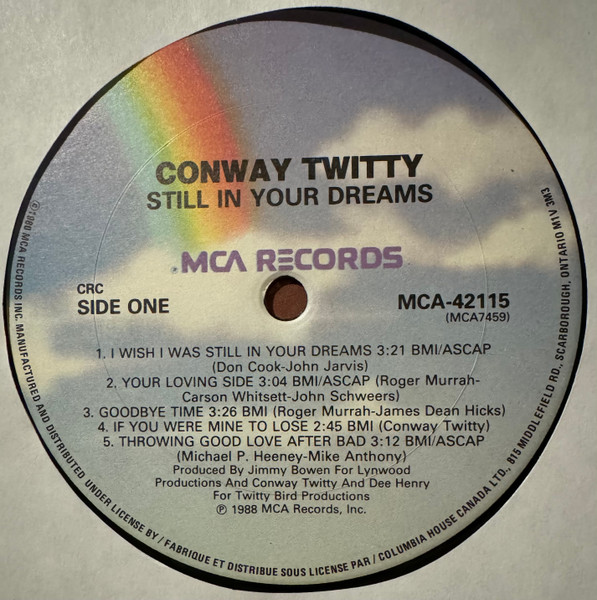 Conway Twitty - Still In Your Dreams (LP, Album, Club) (Mint (M)) - Image 4
