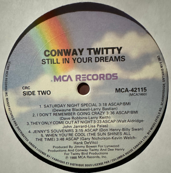 Conway Twitty - Still In Your Dreams (LP, Album, Club) (Mint (M)) - Image 5
