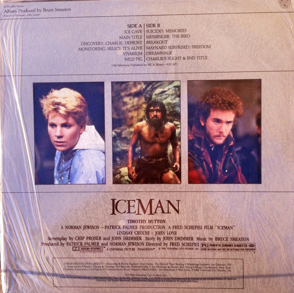 Bruce Smeaton - Iceman (Original Motion Picture Soundtrack) (LP, Album) (Mint (M)) - Image 2