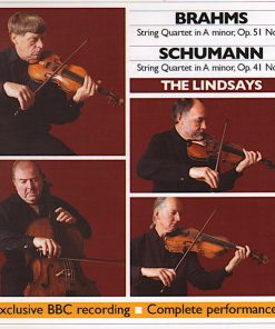 Johannes Brahms, Robert Schumann, The Lindsays - String Quartet In A Minor, Op. 51 No. 2 / String Quartet In A Minor, Op. 41 No. 1 (CD, Album) (Near Mint (NM or M-))