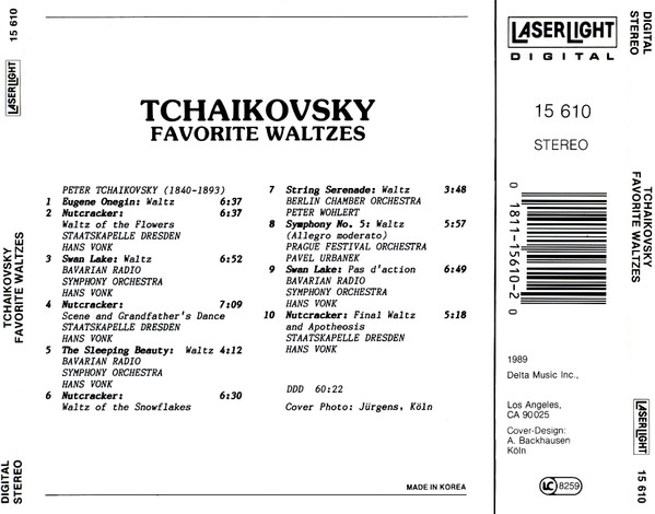 Pyotr Ilyich Tchaikovsky - Favorite Waltzes (CD, RE) (Near Mint (NM or M-)) - Image 5