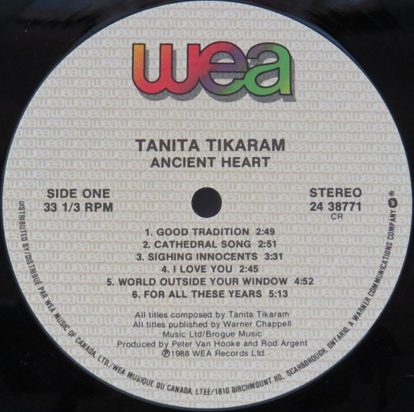 Tanita Tikaram - Ancient Heart (LP, Album) (Mint (M)) - Image 3