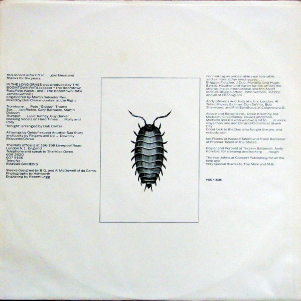 The Boomtown Rats - In The Long Grass (LP, Album) (Mint (M)) - Image 5
