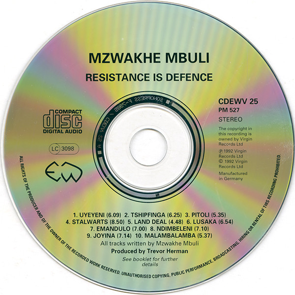 Mzwakhe Mbuli - Resistance Is Defence (CD, Album) (Near Mint (NM or M-)) - Image 3