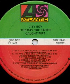 City Boy - The Day The Earth Caught Fire (LP, Album) (Mint (M)) - Image 3