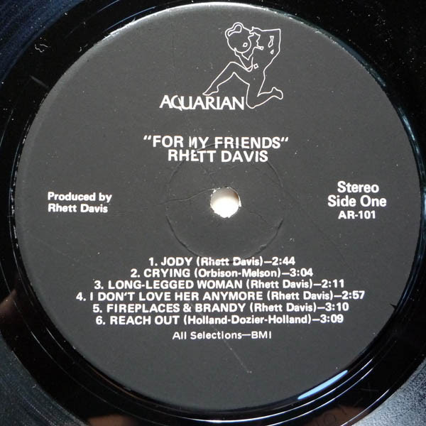 Rhett Davis (2) - For My Friends (LP) (Mint (M)) - Image 3