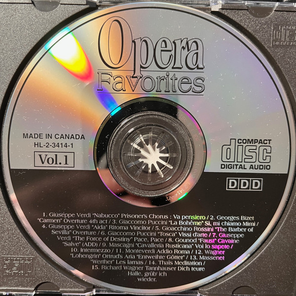 Various - Opera Favorites (3xCD, Comp) (Near Mint (NM or M-)) - Image 2