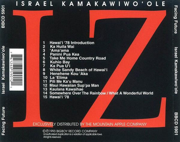 Israel Kamakawiwo'ole - Facing Future (CD, Album, RE) (Near Mint (NM or M-)) - Image 4