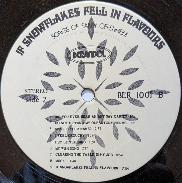 Sandy Offenheim - If Snowflakes Fell In Flavours (LP, Album) (Mint (M)) - Image 4
