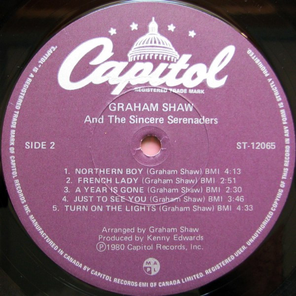 Graham Shaw And The Sincere Serenaders - Graham Shaw And The Sincere Serenaders (LP, Album) (Mint (M)) - Image 4