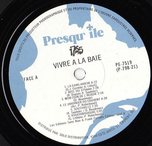 1755 - Vivre À La Baie (LP, Album) (Mint (M)) - Image 3