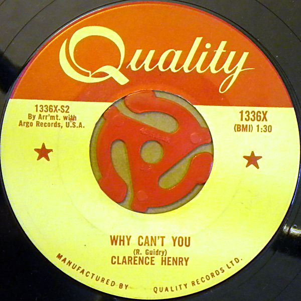 Clarence "Frogman" Henry - Lonely Street (7", Single) (Near Mint (NM or M-)) - Image 2