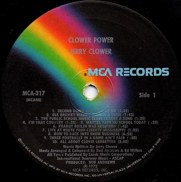Jerry Clower - Clower Power (LP, Album, Pin) (Mint (M)) - Image 3