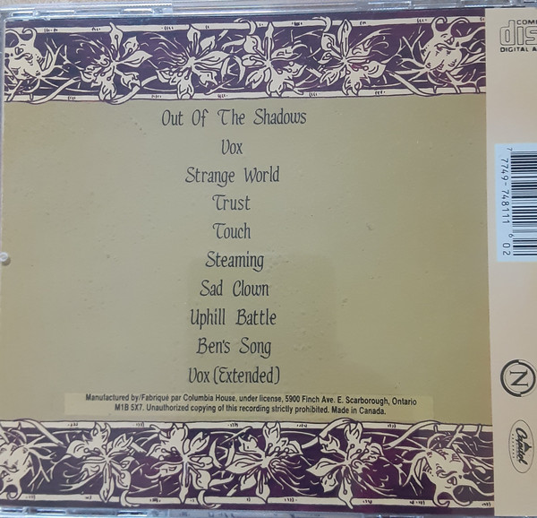 Sarah McLachlan - Touch (CD, Album, Club, RE) (Near Mint (NM or M-)) - Image 2