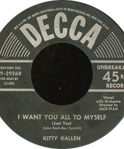 Kitty Kallen - I Want You All To Myself (Just You) (7", Ric) (Near Mint (NM or M-))