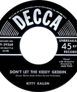 Alternative view of Kitty Kallen - I Want You All To Myself (Just You) (7", Ric) (Near Mint (NM or M-))