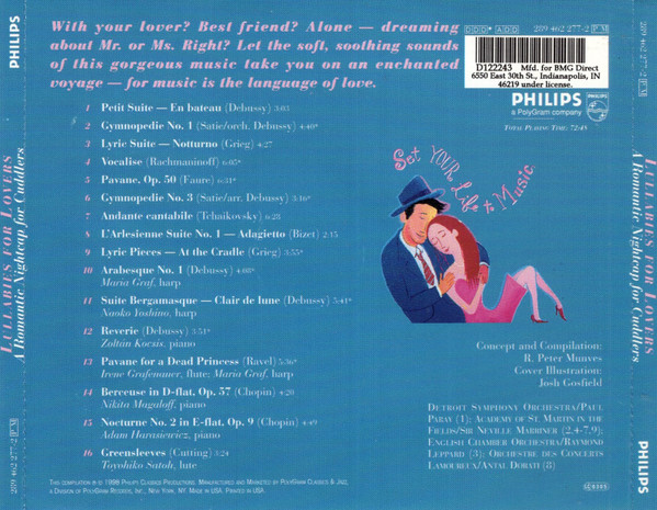 Various - Lullabies For Lovers - A Romantic Nightcap For Cuddlers (CD, Comp, Club) (Near Mint (NM or M-)) - Image 2