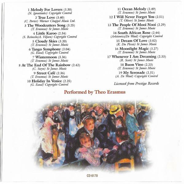 Theo Erasmus - Romantic Accordion: Music For Lovers (CD) (Near Mint (NM or M-)) - Image 4