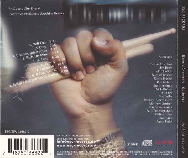Dennis Chambers - Outbreak (CD, Album) (Near Mint (NM or M-)) - Image 2
