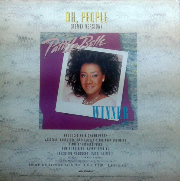 Patti LaBelle - Oh, People (12", Maxi) (Mint (M)) - Image 2