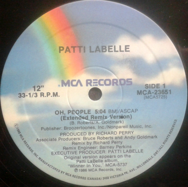 Patti LaBelle - Oh, People (12", Maxi) (Mint (M)) - Image 3