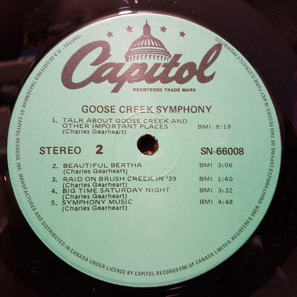 Goose Creek Symphony - Goose Creek Symphony (LP, Album, RE) (Mint (M)) - Image 3